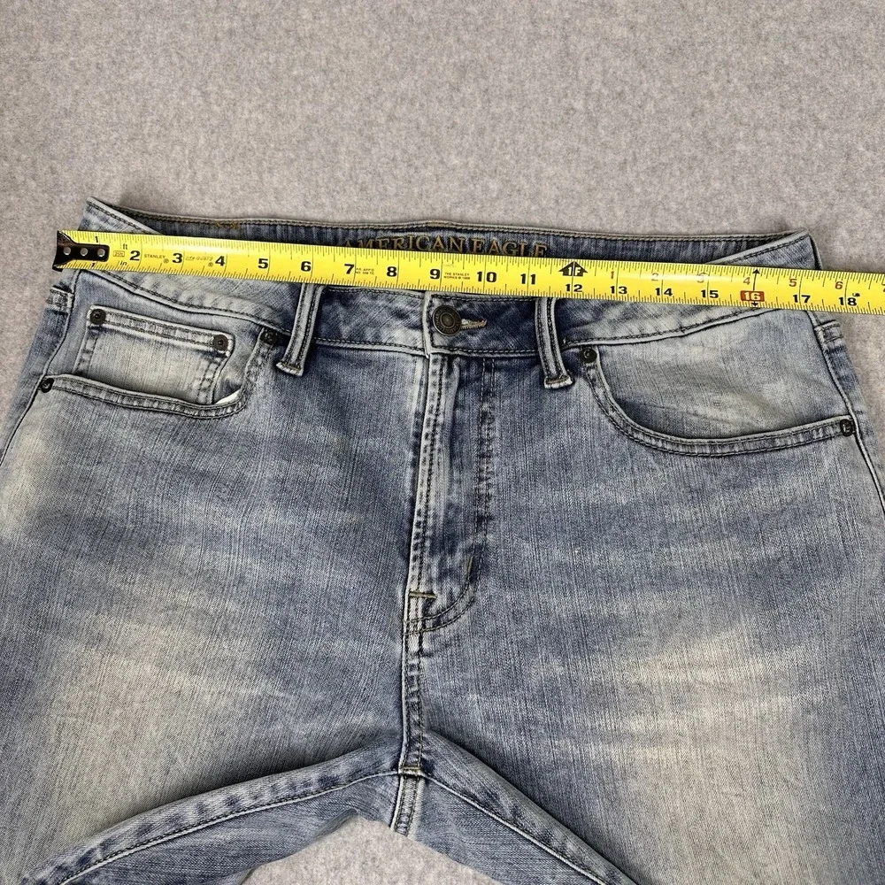 American Eagle‎ Extreme Flex Original Straight Men's 34x30 Light Wash Great fade